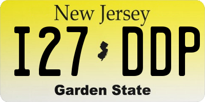 NJ license plate I27DDP