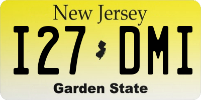NJ license plate I27DMI