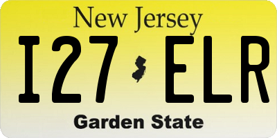NJ license plate I27ELR