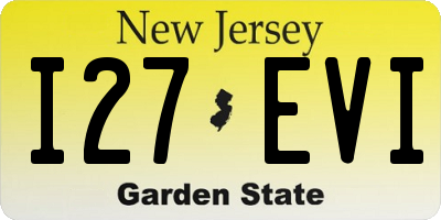NJ license plate I27EVI