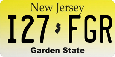 NJ license plate I27FGR