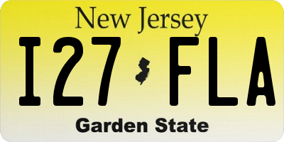 NJ license plate I27FLA