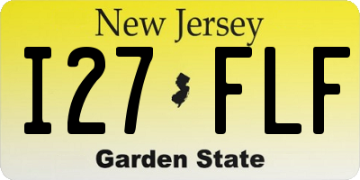 NJ license plate I27FLF