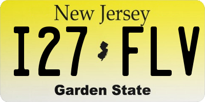 NJ license plate I27FLV