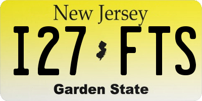 NJ license plate I27FTS