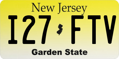 NJ license plate I27FTV