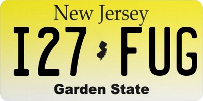 NJ license plate I27FUG