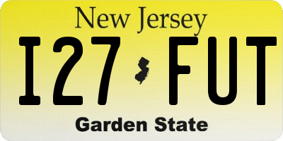 NJ license plate I27FUT