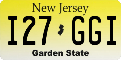 NJ license plate I27GGI