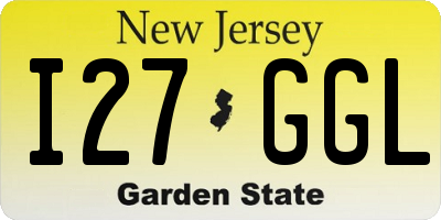 NJ license plate I27GGL