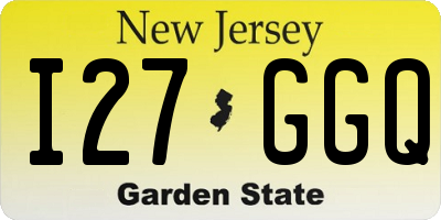 NJ license plate I27GGQ