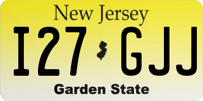 NJ license plate I27GJJ