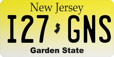 NJ license plate I27GNS