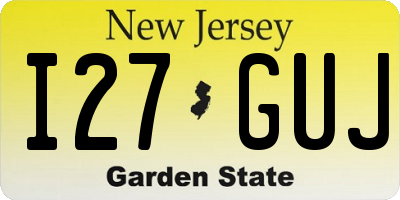 NJ license plate I27GUJ