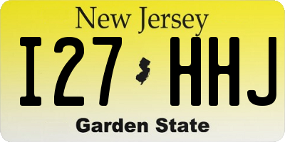 NJ license plate I27HHJ