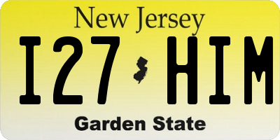 NJ license plate I27HIM