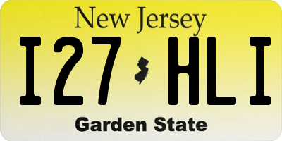 NJ license plate I27HLI