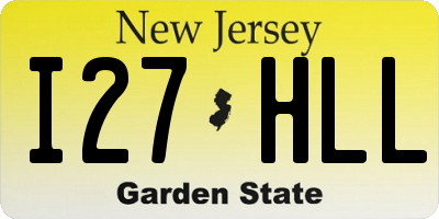 NJ license plate I27HLL