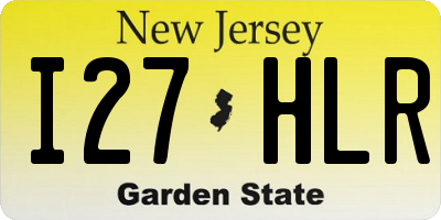 NJ license plate I27HLR