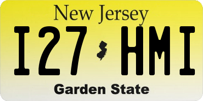 NJ license plate I27HMI