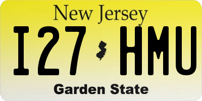 NJ license plate I27HMU