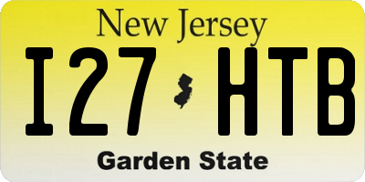 NJ license plate I27HTB