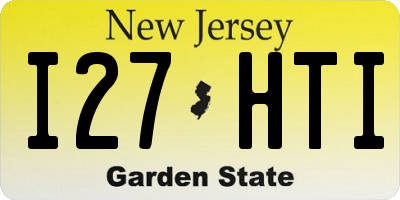 NJ license plate I27HTI