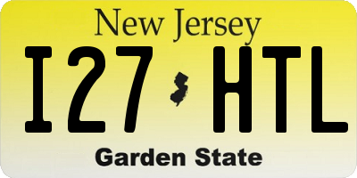 NJ license plate I27HTL