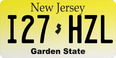 NJ license plate I27HZL