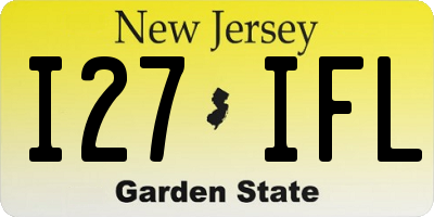 NJ license plate I27IFL