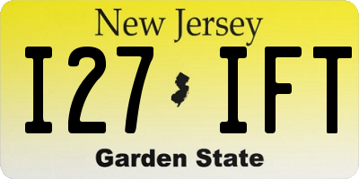 NJ license plate I27IFT