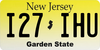 NJ license plate I27IHU