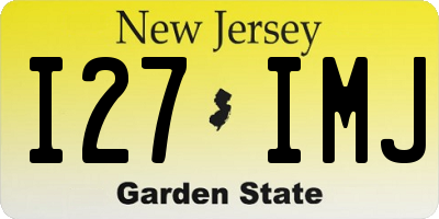 NJ license plate I27IMJ
