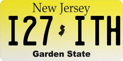NJ license plate I27ITH