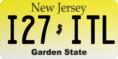 NJ license plate I27ITL