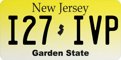 NJ license plate I27IVP
