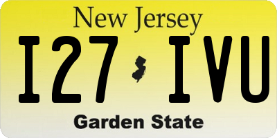 NJ license plate I27IVU
