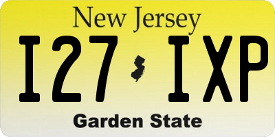 NJ license plate I27IXP