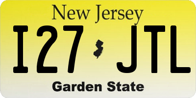 NJ license plate I27JTL