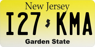 NJ license plate I27KMA