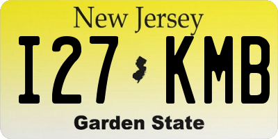 NJ license plate I27KMB