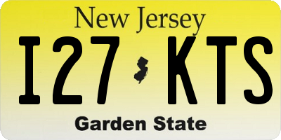 NJ license plate I27KTS