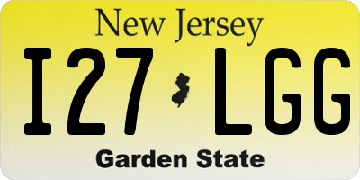 NJ license plate I27LGG