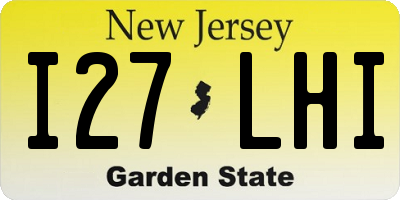 NJ license plate I27LHI