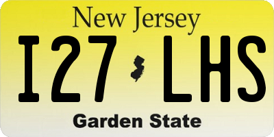 NJ license plate I27LHS