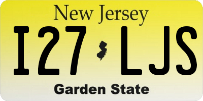NJ license plate I27LJS