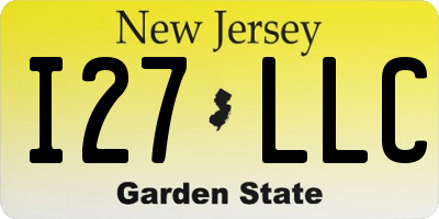 NJ license plate I27LLC