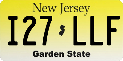 NJ license plate I27LLF