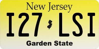 NJ license plate I27LSI