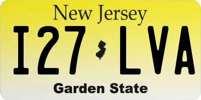 NJ license plate I27LVA